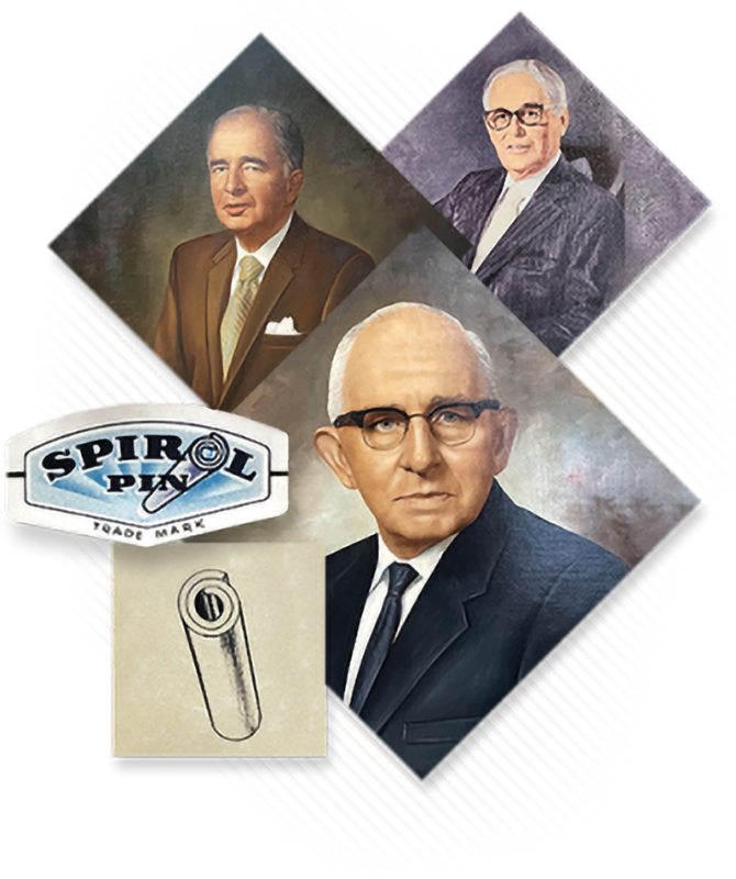 스피롤 창립자: Herman Koehl(아래), Walther G. von Conta(왼쪽), Hans A. Prym(오른쪽)